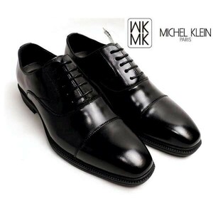 新品定価1.8万円 MICHEL KLEIN ミッシェルクラン マドラス社製 本革レザー ビジネスシューズ 26.0cm黒 MN3001