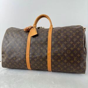 1円〜★LOUIS VUITTON ルイヴィトン キーポル バンドリエール 60 モノグラム M41412 ボストンバッグ レザー トラベルバッグ ブラウン 4