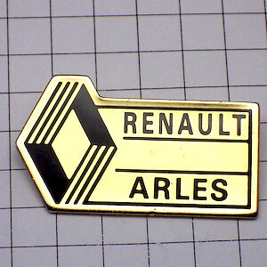 ピンバッジ・ルノーのロゴ車 RENAULT FRANCE◆フランス限定ピンズ◆レアなヴィンテージものピンバッチ