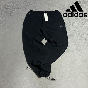 Lサイズ 新品 adidas 裏フリース ウォームパンツ 秋冬 ロングパンツ パンツ メンズ PRSVE 裏起毛 厚手 保温 ジョガーパンツ ウーブン 黒