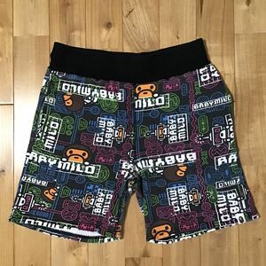 BAPE futere milo スウェット ハーフパンツ Sサイズ a bathing ape sweat shorts マイロ エイプ ベイプ アベイシングエイプ NIGO w55