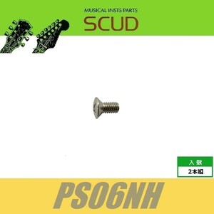 SCUD PS06NH　レバースイッチビス　ミリ　ニッケル　2pcs　丸皿頭　ねじ　スカッド