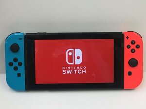 中古　バッテリー持続型 Nintendo Switch ネオンブルー/ネオンレッド　起動確認済み　※外箱・セーフティガイド欠品