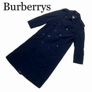 Burberrys バーバリーズ トレンチコート 紺色 L アウター コート 上着