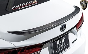 【M’s】レクサス LS 50系 LS500 LS500h F-SPORT (2017.10-) AIMGAIN 純VIP SPORT トランクスポイラー FRP エイムゲイン エアロパーツ