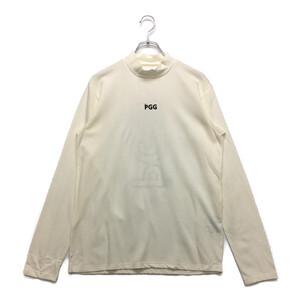 coco 中古 パーリーゲイツ PEARLY GATES メンズ 長袖シャツ 6(LL) 白 PGG ハイネックカットソー レターパックプラス発送可 89688