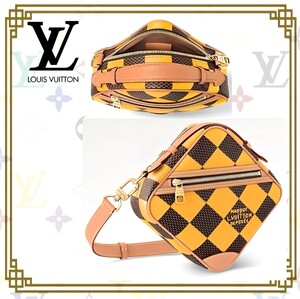 新品 正規品 Louis Vuitton ルイヴィトン チェスメッセンジャー ダミエ イエロー