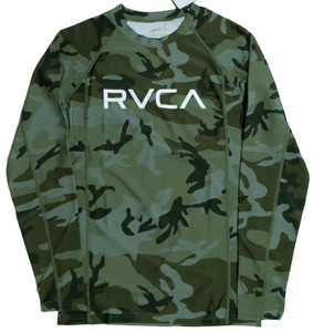 RVCA SPORT ラッシュガード Sサイズ ウェットスーツ サーフィン ルーカ 水着 カモフラ BIG RVCA