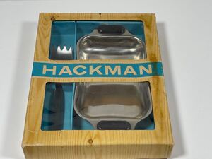 Hackman　Bertel Gardberg ハックマン　ガードバーグ　ブラックライオン　希少　オイルサーディン用　フォーク&トレイ　未使用　