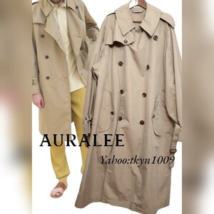 AURALEE オーラリー 18SS FINX POLYESTER BIG TRENCH COAT ビッグ トレンチコート 