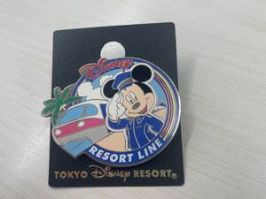 未使用【 東京ディズニーリゾート ミッキーマウス リゾートライン ピンバッジ ピンズ ■ TDS TDL TDR 】