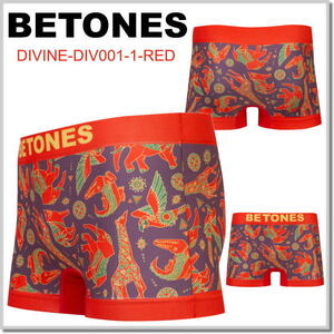 ビトーンズ BETONES アンダーウエアー DIVINE 1-RED フリーサイズ メンズボクサーパンツ