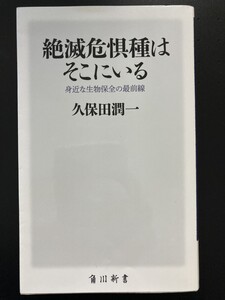 ■即決■　[４冊可]　(角川新書)　絶滅危惧種はそこにいる　久保田潤一　2022.2