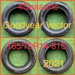 231102-03 GOODYEAR VECTOR 4SEASONS オールシーズンタイヤ４本