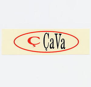 U.S.輸入 ステッカー cava サヴァ 背景透明 47x132mm