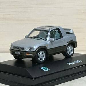 HONGWEEL ホンウェル 1/72 トヨタ RAV4 シルバー ツートン 銀 TOYOTA HO 1/80 ラヴフォー ミニカー 台座 ケース リアルX MTECH 模型 乗用車