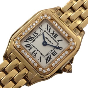 カルティエ Cartier パンテールドゥ カルティエ SM WJPN0008 シルバー文字盤 K18PG 腕時計 レディース 中古