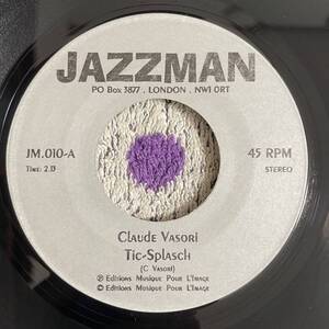 【7inch】即決 中古【CLAUDE VASORI / TIC-SPLASCH / VINCENT GEMINIANI OPHIS LE SERPENTAIRE】7インチ EP■JM010 jazzman soul funk koco