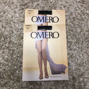 超お値打ち出品　OMERO 超薄手光沢オールスルーパンティーストッキング 2足セット　１サイズ　NERO 新品未使用品②