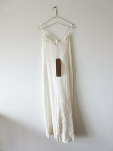 未使用 TOWAVASE / トワヴァーズ Bonvoyage salopette F WHITE / リネン サロペット ワンピース パンツ