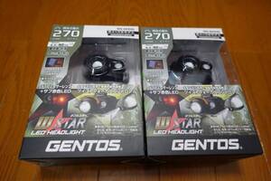 ★☆未使用　GENTOS ジェントス LED ヘッドライト　WS-443HD ２個セット　未使用品☆★