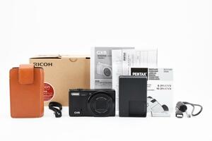 箱付き美品RICOH CX5 コンパクトデジタルカメラ　リコー デジカメ　コンデジ　光学10.7倍ズーム　ケース　バッテリー　充電器　説明書