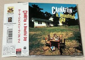 カーネーション 「ビューティフル・デイ」 CARNATION 「a Beautiful Day」1995年 6枚目 直枝政太郎 鳥羽修 大田譲　帯付　ピンナップ兼歌詞