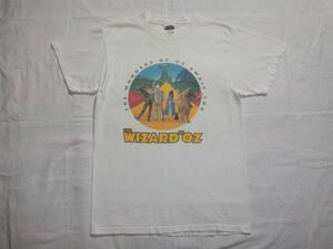 ☆ 90s ビンテージ THE WIZARD OF OZ オズの魔法使い Tシャツ sizeM 白 ☆USA古着 映画 ミュージカル 不思議の国のアリス 80s オールド