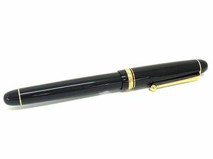 1円 ■極美品■ PILOT パイロット カスタム74 ペン先14K 585 14金 万年筆 文房具 ステーショナリー ブラック系×ゴールド系 FC6868