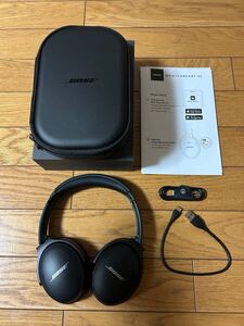 【極美品】BOSE QuietComfort 45 ブラック ボーズ ワイヤレスヘッドホン ノイズキャンセリング機能 Bluetooth