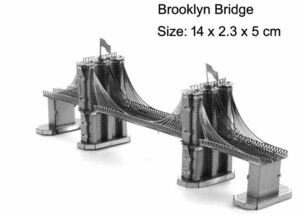 【Brooklyn Bridge/ブルックリンブリッジ】DIY-子供のための3D建設モデルパズルオイルタワー,分解ハウス,有名な建物のアセンブリ