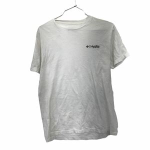 Columbia プリントTシャツ Mサイズ コロンビア PFG アウトドア バックプリント ホワイト 古着卸 アメリカ仕入 t2206-4002