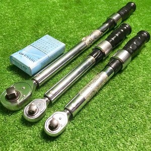 央飯m387 KTC ■トルクレンチ『CMPA052/CMPA203』差込角9.5mm/12.7mm 全長約330mm/450mm★計3本セット