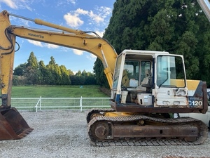 千葉県発　コマツＰＣ１２０－５型　ユンボ　ＫＯＭＡＴＳＵ　PC120-5 0.45m3　　配管付６０００ｈｒワンオーナー使用　値段下げ交渉可能