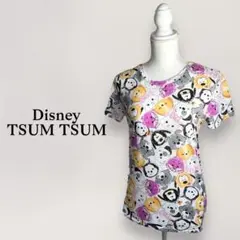 ディズニー　ツムツム 半袖Tシャツ 総柄  ハロウィン　ディズニーコーデ♡