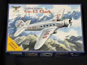 1/72 ジェネラル・アヴィエーション Ga-43 クラーク 単発旅客機 スイス航空 1:72 SOVA Models 72033