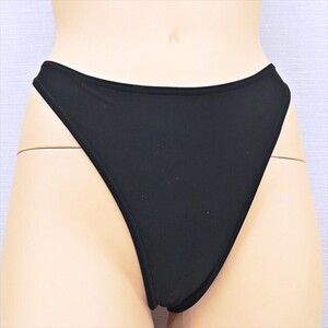 KE1-Q95☆//Roxyロキシー☆ハイレグ水着ボトムス*ヒップ刺繍のワンポイント*シンプルな黒※一番安価な送料はゆうパケットなら250円♪