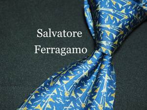 【美品】Salvatore Ferragamo フェラガモ ブランド ネクタイ ★3本以上 送料無料★ 良品 古着 卸 USED オールド 5