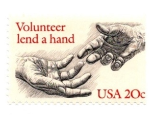 1983年 Volunteer lend a hand 記念切手 20セント