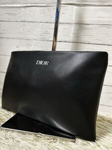 【新品 未使用】1円 DIOR ディオール セカンドバッグ ポーチ クラッチバッグ ビジネス 仕事 高級 レディース メンズ ブラック