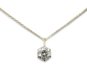 HA★新品自社製作 天然ダイヤモンド I1・GOOD 最高級 1.078ct 40cm 1.4g K18 ネックレス 宝石 ジュエリー jewelry