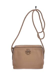 TORY BURCH◆角スレ/ショルダーバッグ/レザー/BEG//