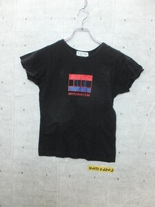 カッコイイ☆ELLE エル レディース ロゴプリント Tシャツ 黒