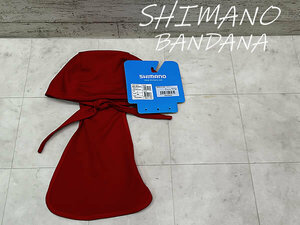 ☆ 【 発送限定 】 未使用品! SHIMANO BASIC BANDANA SIZE:F シマノ サイクル バンダナ レッド ロード MTB ミニベロ 同梱発送承り中! Y-82