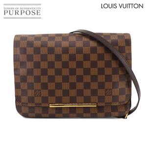 新品同様 ルイ ヴィトン LOUIS VUITTON ダミエ ホクストン GM ショルダー バッグ エベヌ N41253 ゴールド 金具 Hoxton 90259198