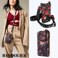 【美品】 Bandolier バンドリヤー エリーゼフローラル ショルダーバッグ