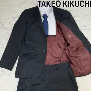 極美品 TAKEO KIKUCHI MAF セットアップ シャドーチェック M タケオキクチ