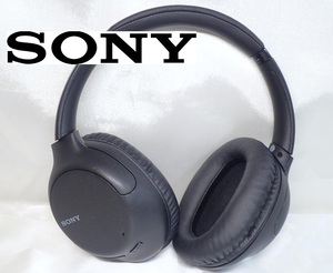 7202[A]動作品♪【SONY◆ソニー】ワイヤレスヘッドホン WH-CH710N/ブラック 黒/ノイズキャンセリング/Bluetooth/ステレオヘッドセット