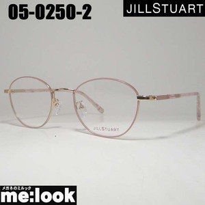 JILL STUART ジルスチュアート レディース 眼鏡 メガネ フレーム 05-0250-2　サイズ49 ピンク　ライトゴールド