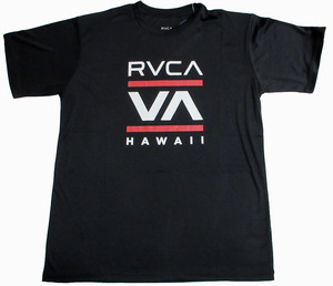 RVCA (ルーカ) ISLAND RADIO ラッシュガード Sサイズ ブラック 黒 トレーニング Tシャツ